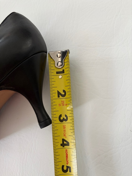 Bottega Veneta Vintage Women’s Shoes Low Heels Leather Pumps Black Size 9 - Picture 6 of 13